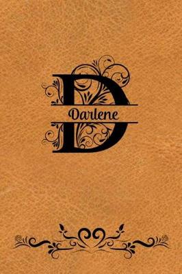 Book cover for Split Letter Personalized Name Journal - Darlene