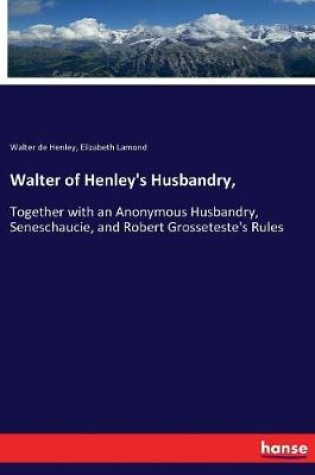 Cover of Walter of Henley's Husbandry,