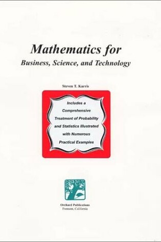 Cover of Mathematics for Business, Science, and Technology