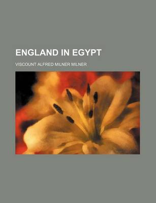 Book cover for England in Egypt