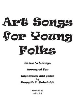 Book cover for Art Songs for Young Folks - euphonium and piano