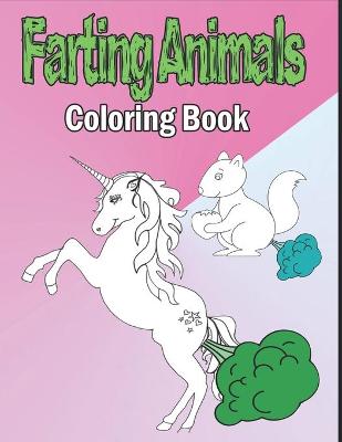 Book cover for Farting Animals Coloring Book