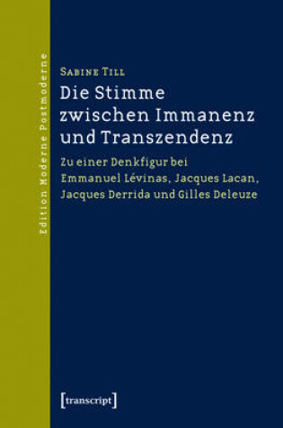 Cover of Die Stimme Zwischen Immanenz Und Transzendenz