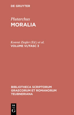 Book cover for Moralia, Vol. VI, Fasc. 3 CB