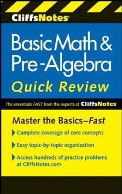 Book cover for Cliffsnotes Basic Math & Pre-Algebra Quick Review, 2nd Edition