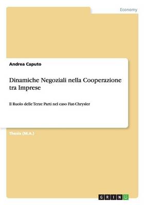 Book cover for Dinamiche Negoziali nella Cooperazione tra Imprese