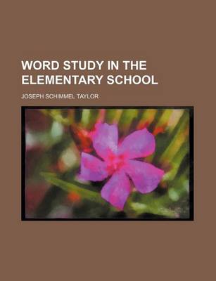 Book cover for Word Study in the Elementary School