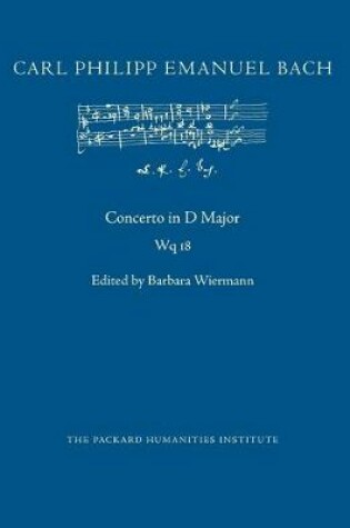 Cover of Concerto in D Major, Wq 18