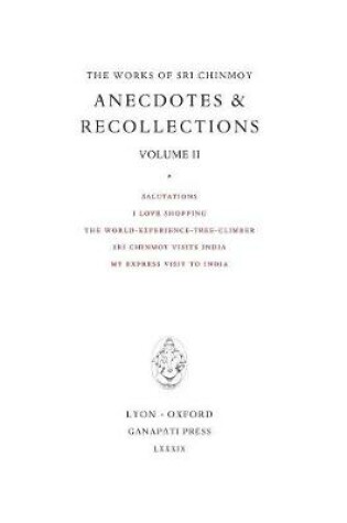 Cover of Anecdotes and Recollections II