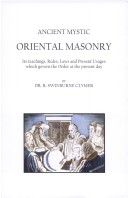 Book cover for Ancient Mystic Oriental Masonry
