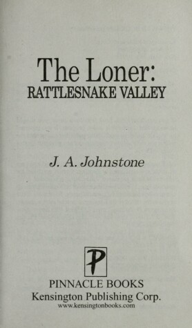 Book cover for The Loner: Rattlesnake Valley