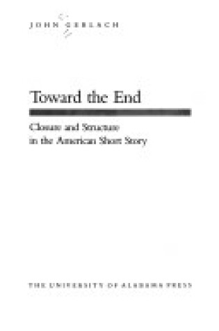 Cover of Toward the End