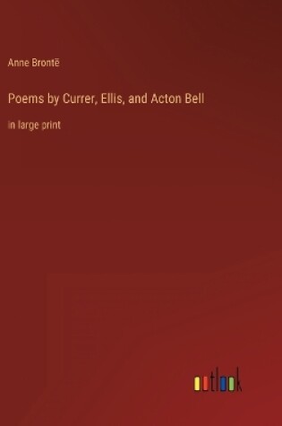 Cover of Poems by Currer, Ellis, and Acton Bell