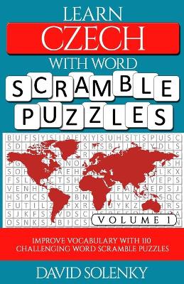 Book cover for Learn Czech with Word Scramble Puzzles Volume 1