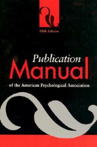 Cover of Publication Manual of the American Pyschological Association