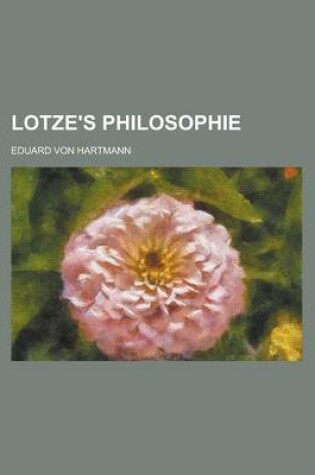 Cover of Lotze's Philosophie