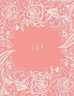 Book cover for Joy - Dot Grid Journal, Peach Floral