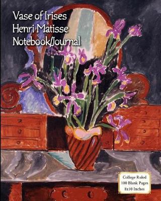 Book cover for Vase of Irises - Henri Matisse - Notebook/Journal