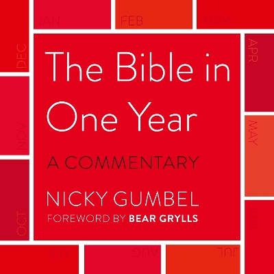 Book cover for The Bible in One Year - a Commentary by Nicky Gumbel