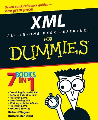 Book cover for XML All-in-One Desk Reference For Dummies