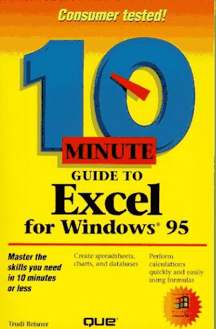 Book cover for 10 Minute Guide to Excel for Windows 95