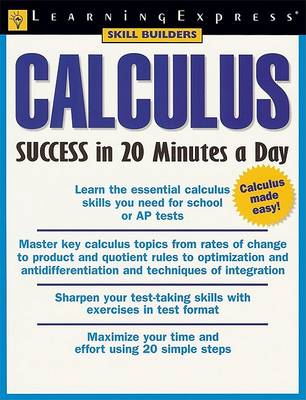 Book cover for Calculus Success in 20 Minutes a Day