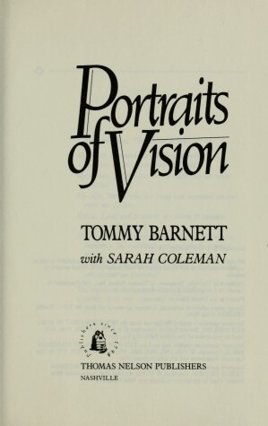 Book cover for Portraits of Vision