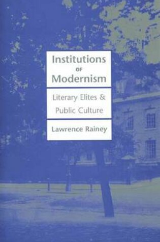 Cover of Institutions of Modernism