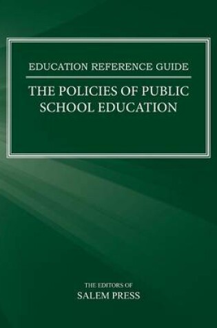 Cover of The Policies of Public School Education
