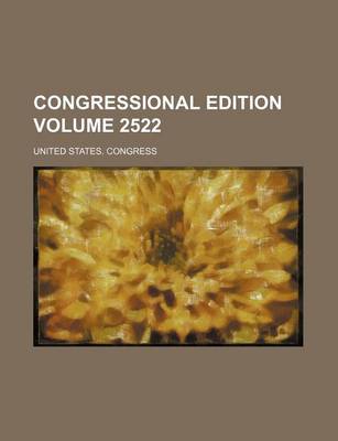 Book cover for Congressional Edition Volume 2522