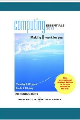 Cover of COMPUTING ESSENTIALS 2013 INTRODUCTORY EDITION