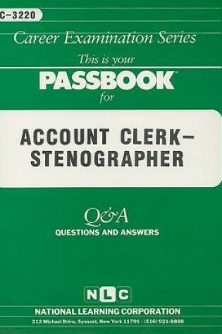 Cover of Account Clerk-Stenographer