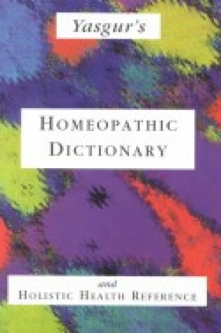 Cover of Yasgur's Homeopathic Dictionary