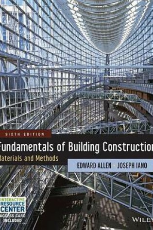 Cover of Fundamentals of Building Construction: Materials and Methods