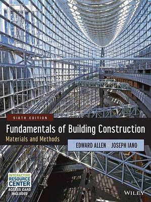 Book cover for Fundamentals of Building Construction: Materials and Methods