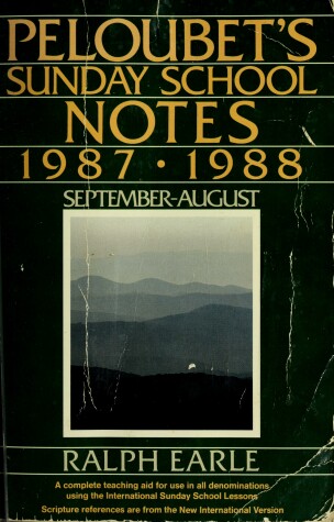 Book cover for Peloubet's Sunday School Notes, 1987-1988