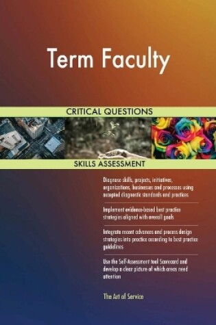 Cover of Term Faculty Critical Questions Skills Assessment