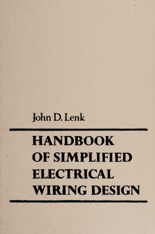 Cover of Handbook of Simplified Electrical Wiring Design