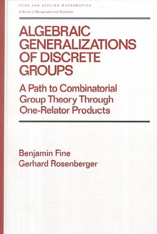 Book cover for Algebraic Generalizations of Discrete Groups