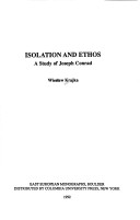 Cover of Isolation and Ethos