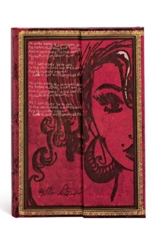 Cover of Amy Winehouse, Tears Dry (Embellished Manuscripts Collection) Mini Unlined Hardcover Journal (Wrap Closure)