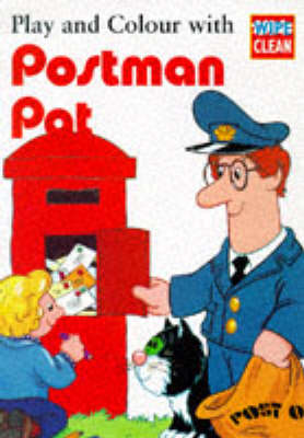 Book cover for Play and Colour with Postman Pat