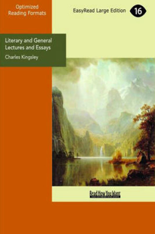 Cover of Literary and General Lectures and Essays