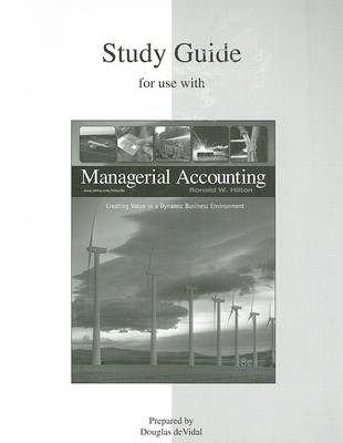 Book cover for Study Guide for Use with Managerial Accounting