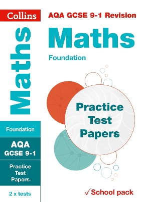 Book cover for AQA GCSE 9-1 Maths Foundation Practice Test Papers