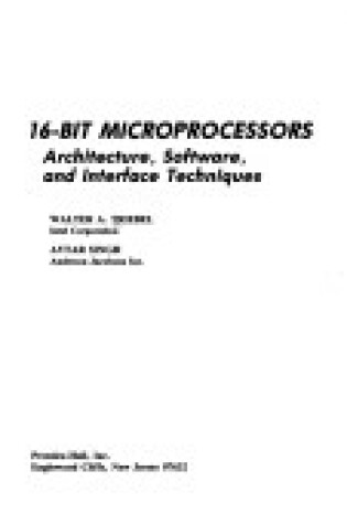 Cover of 16-bit Microprocessors