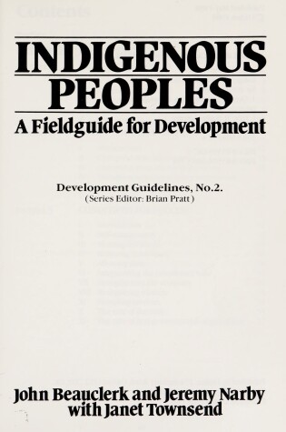 Cover of Indigenous Peoples