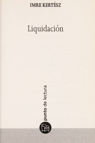 Cover of Liquidacion