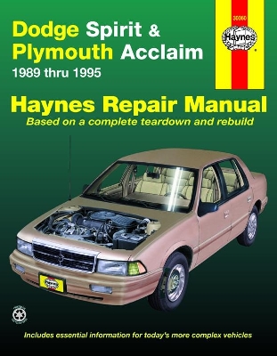 Book cover for Dodge Spirit & Plymouth Acclaim (1989-1995) Haynes Repair Manual (USA)