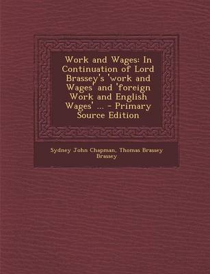 Book cover for Work and Wages